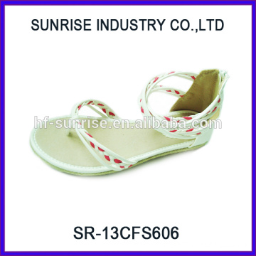 SR-13CFS606 2014 Hot sale cheap beautiful sandals for girls sandals for flat feet cute sandals for girls